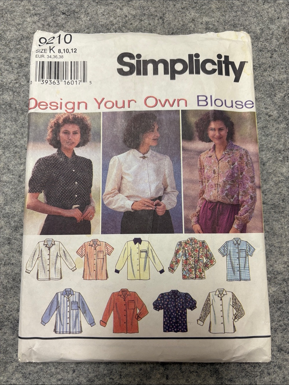 Simplicity White and Multicolor Blouse Pattern Pack